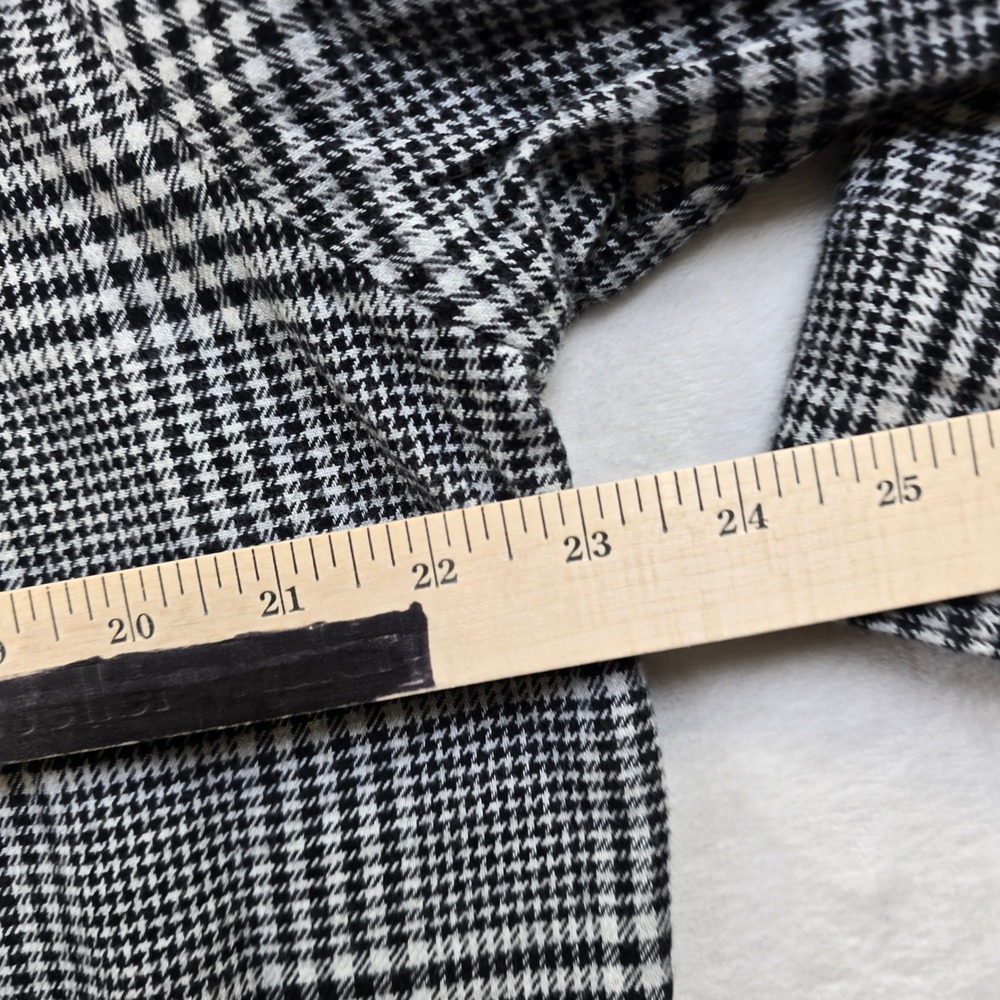 Gap Flannel Shirt Womens Small Black White Houndstooth Cotton Big Shirt NEW‎ - Picture 10 of 11